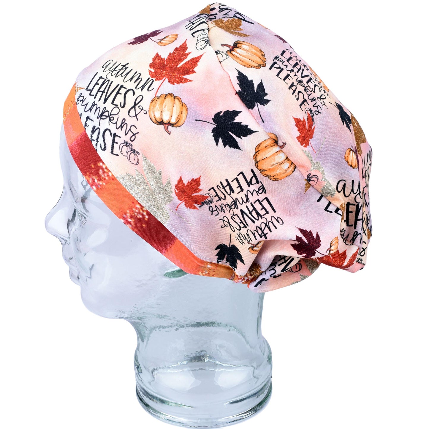 Autumn Leaves Scrub Cap