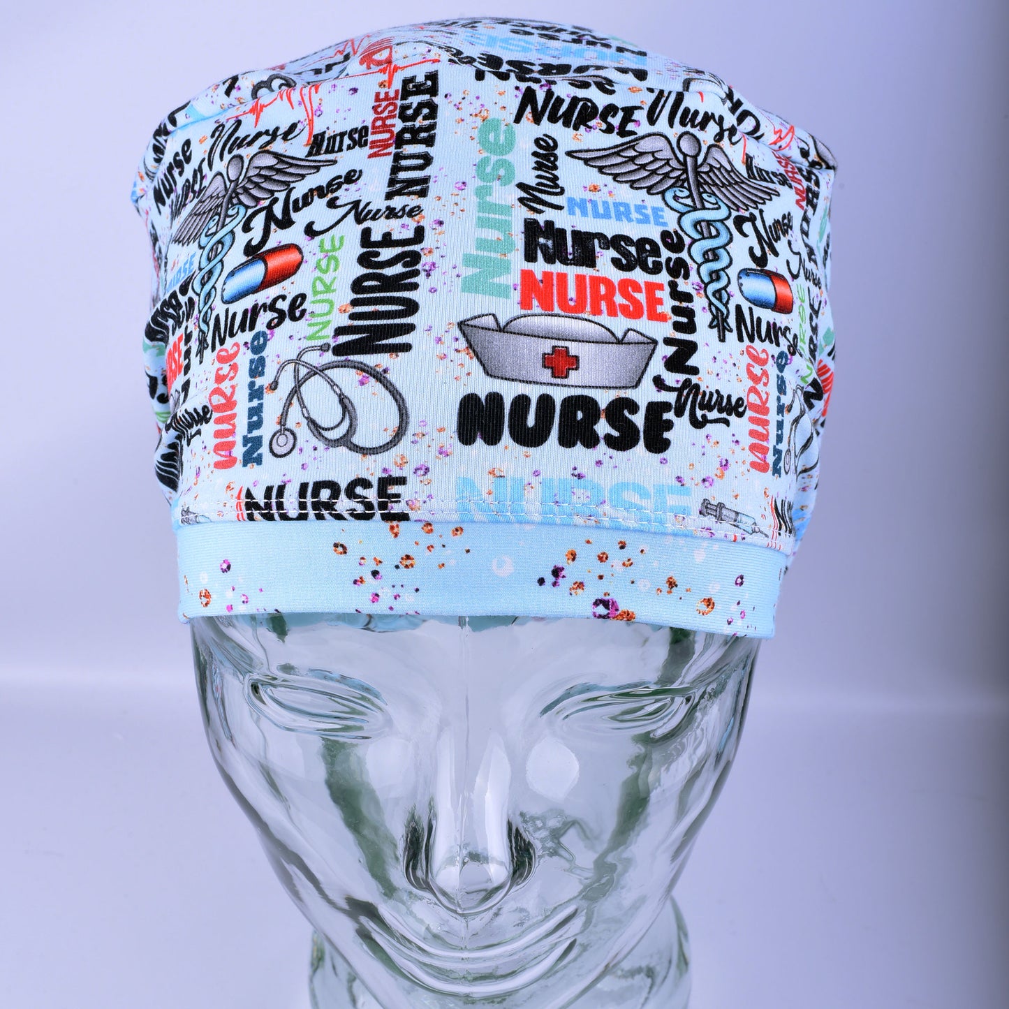 Blue Nurse Scrub Cap