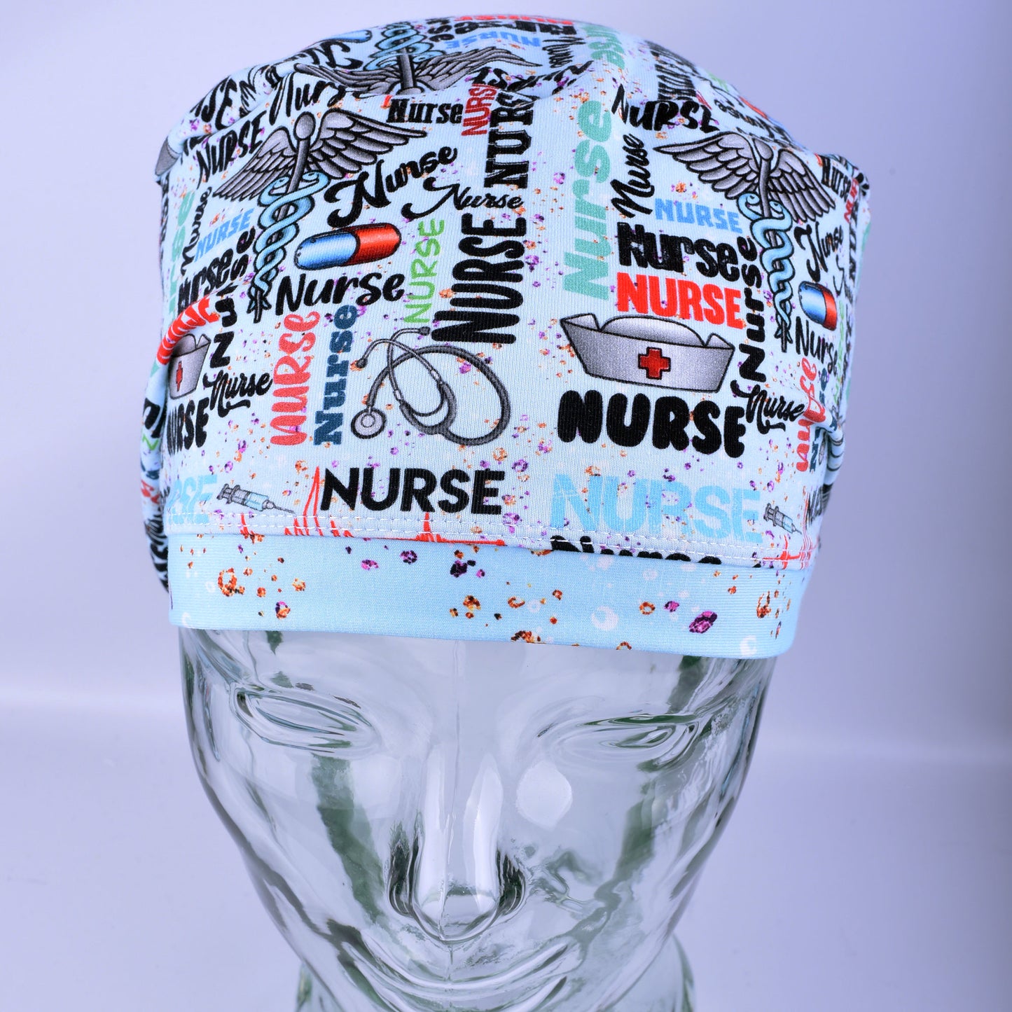 Blue Nurse Scrub Cap