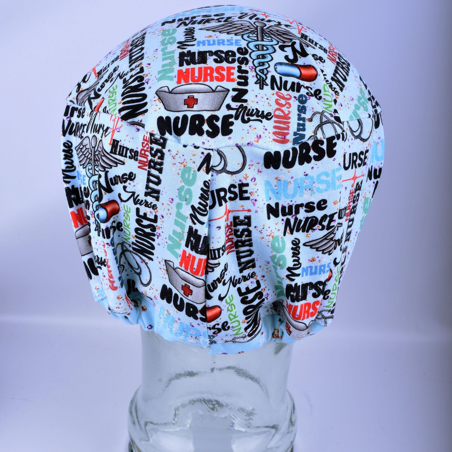 Blue Nurse Scrub Cap