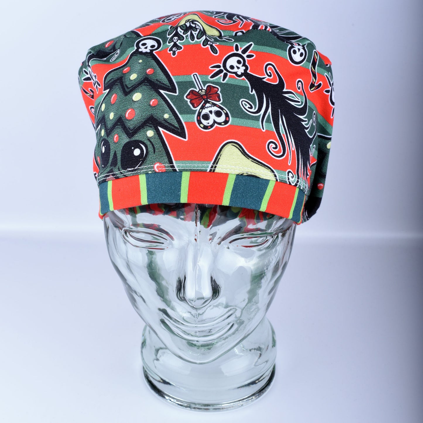 Creepy Christmas Scrub Cap