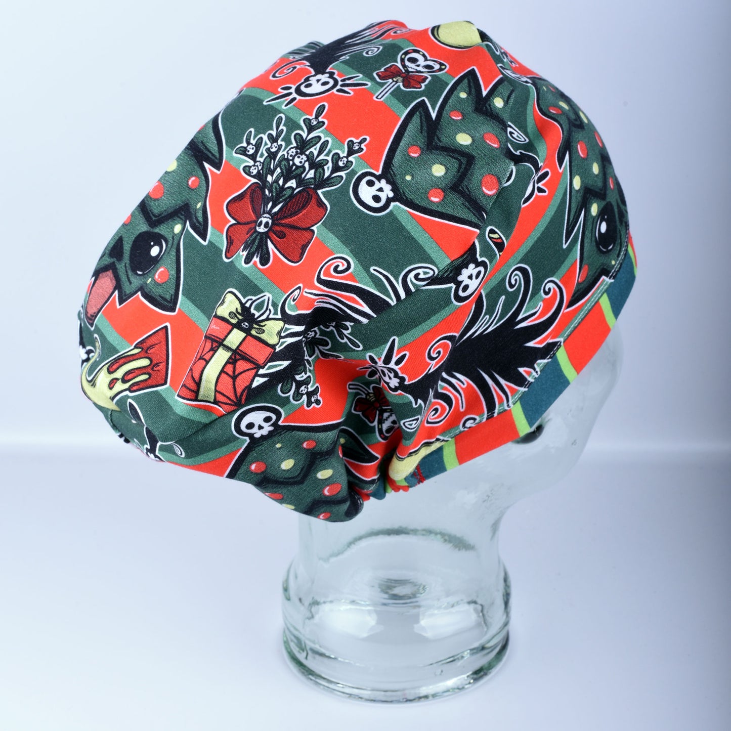 Creepy Christmas Scrub Cap