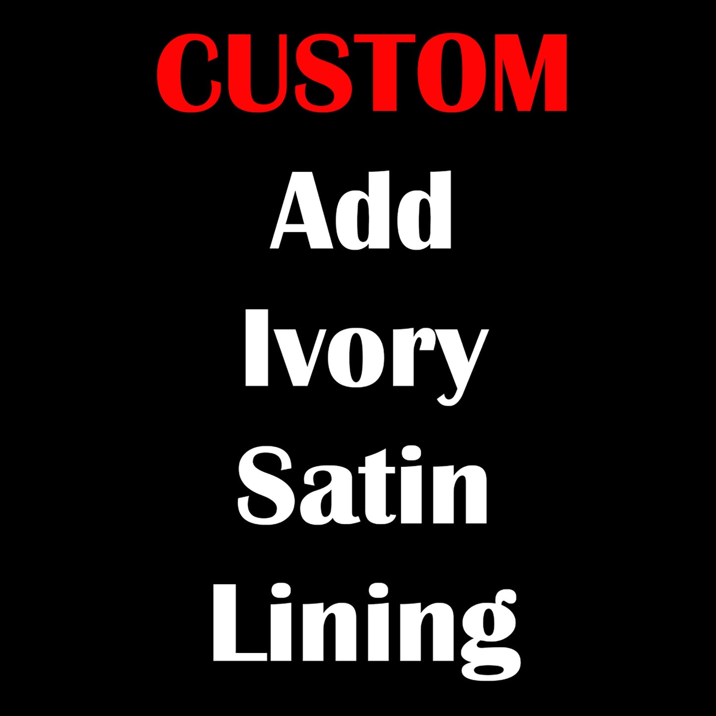 Informational graphic explaining that the scrub cap can have Ivory Satin Lining Added.