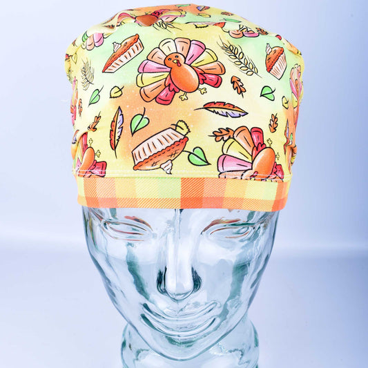 Cute Turkeys Scrub Cap