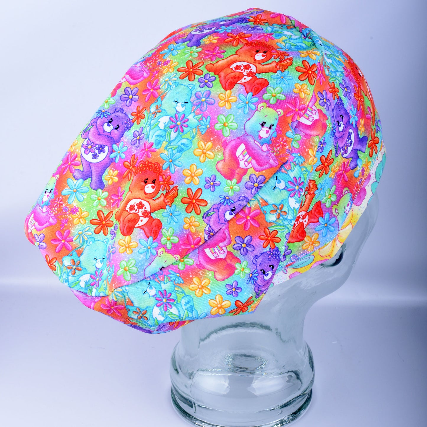 Flowers and Bears Scrub Cap