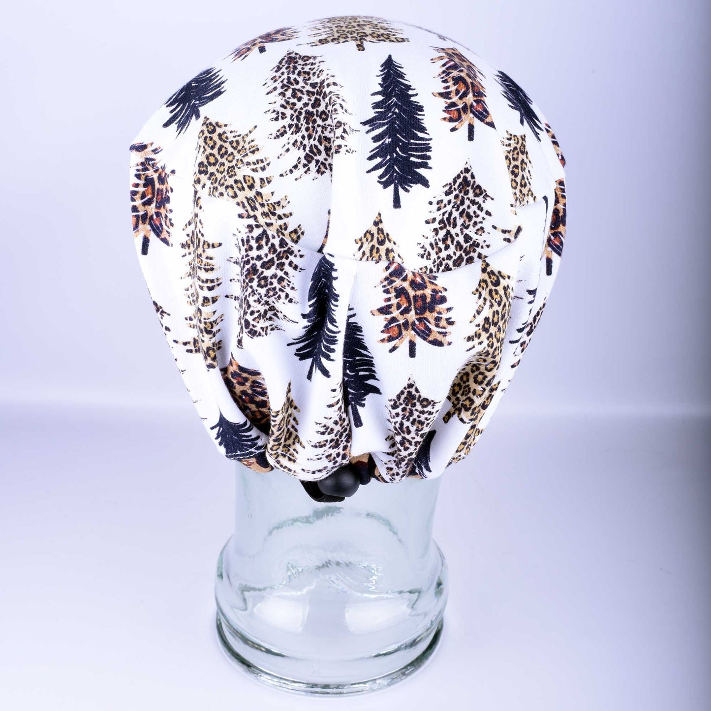 Leopard Cheetah Trees Scrub Cap