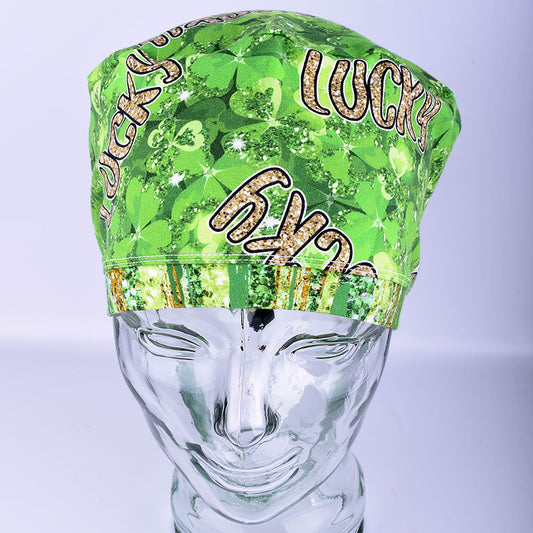 Lucky Clovers Scrub Cap