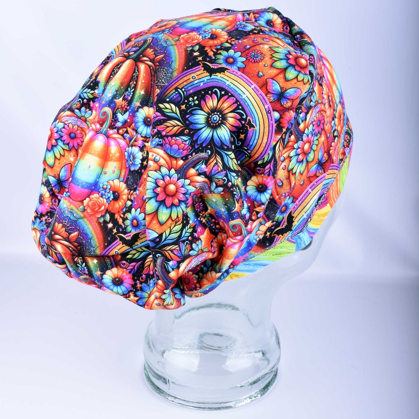 Pumpkins and Rainbows Scrub Cap