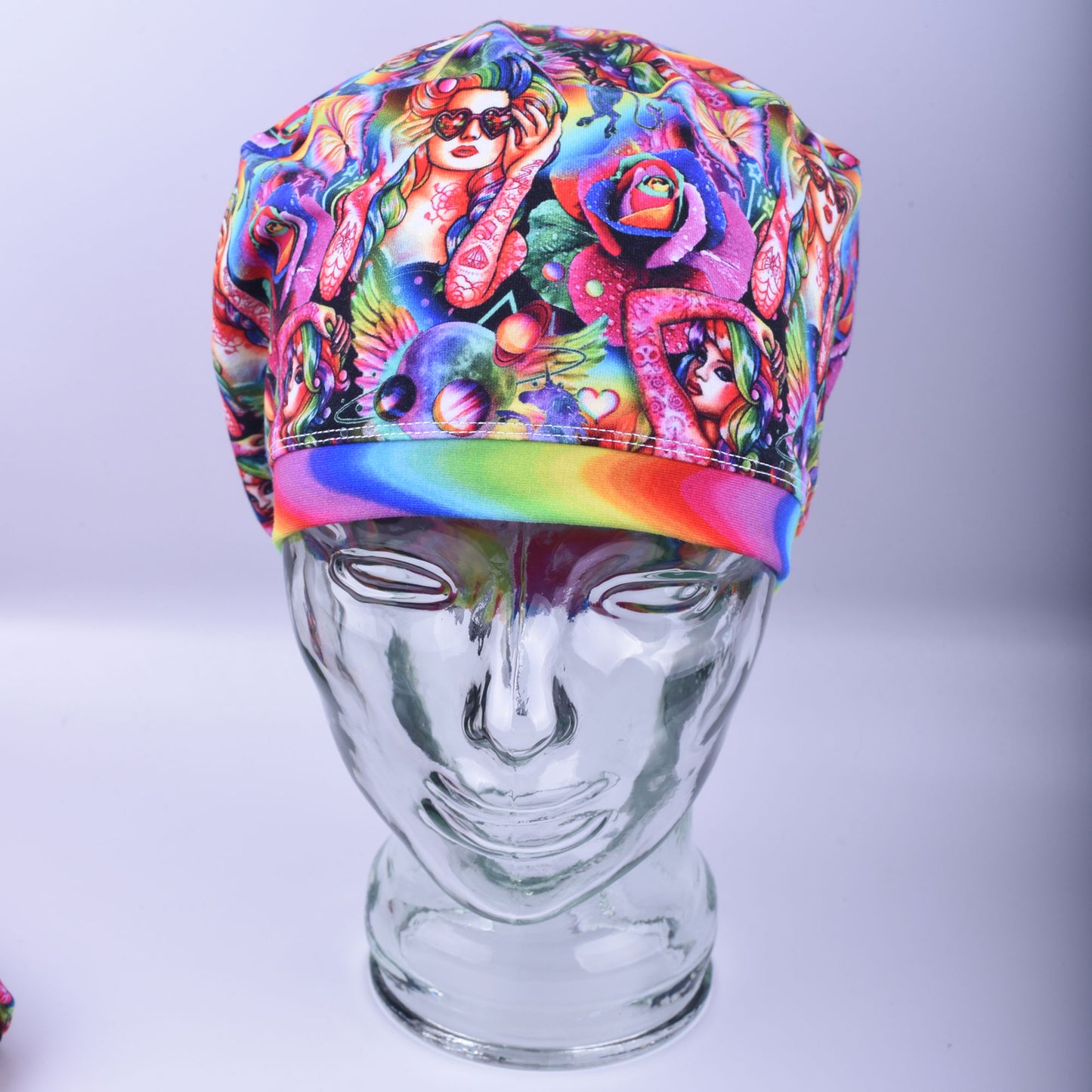 Rainbow Woman Scrub Cap