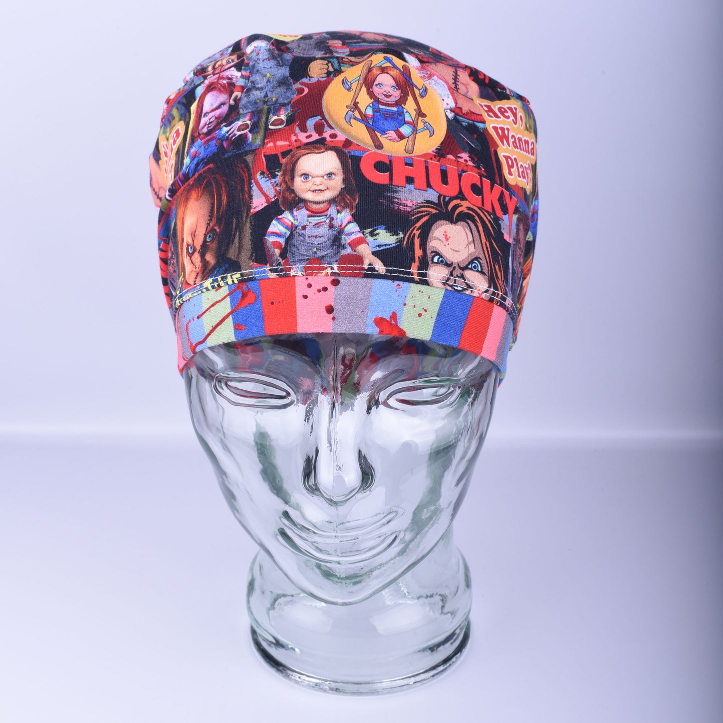 Scary Halloween Scrub Cap