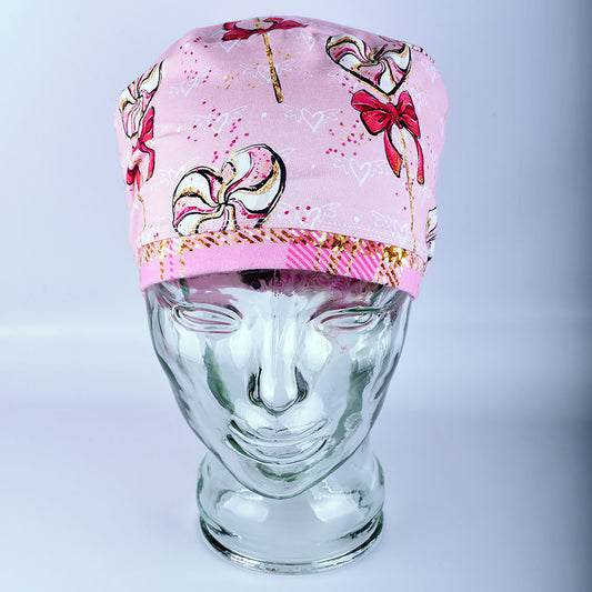 Pink Lollipops Scrub Cap