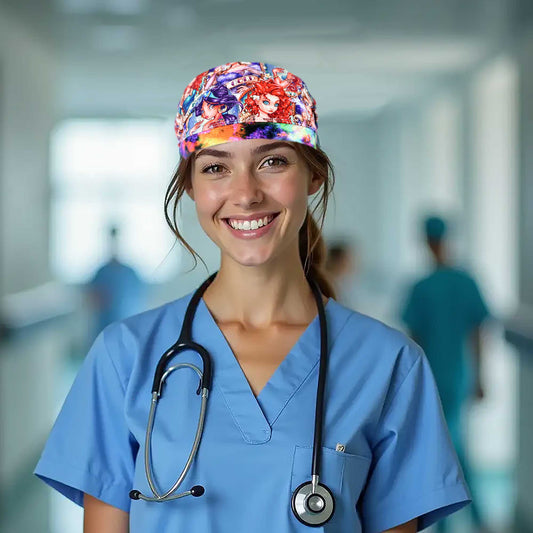 Tattoo Princess Scrub Cap