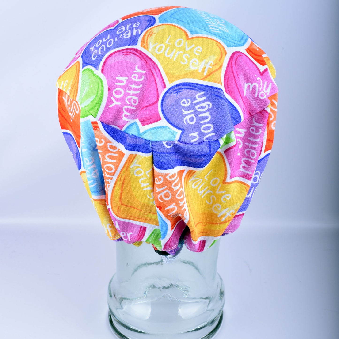 Affirmation Hearts Scrub Cap
