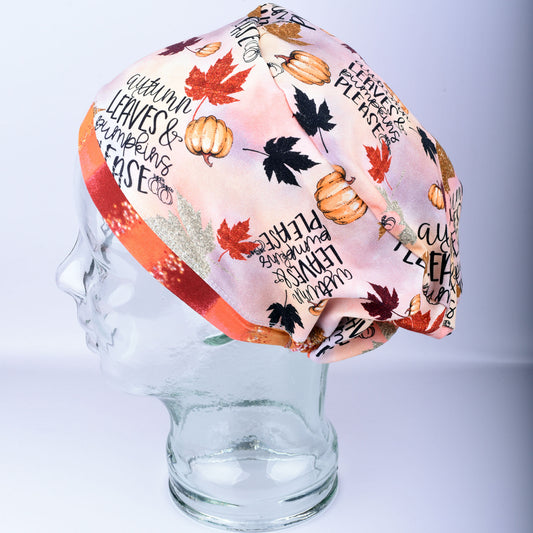 Autumn Leaves Scrub Cap