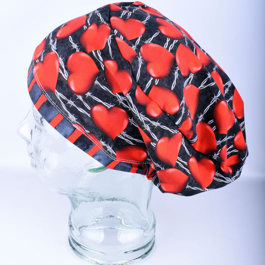 Barbed Hearts Scrub Cap