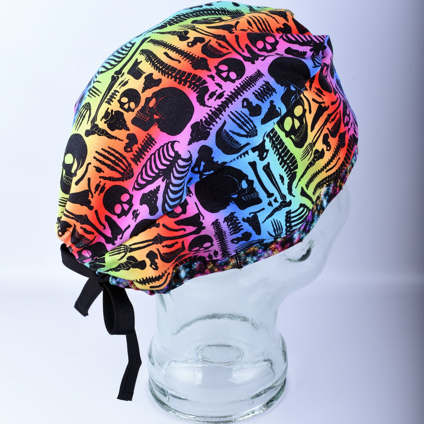 Bones Tie Back Scrub Cap