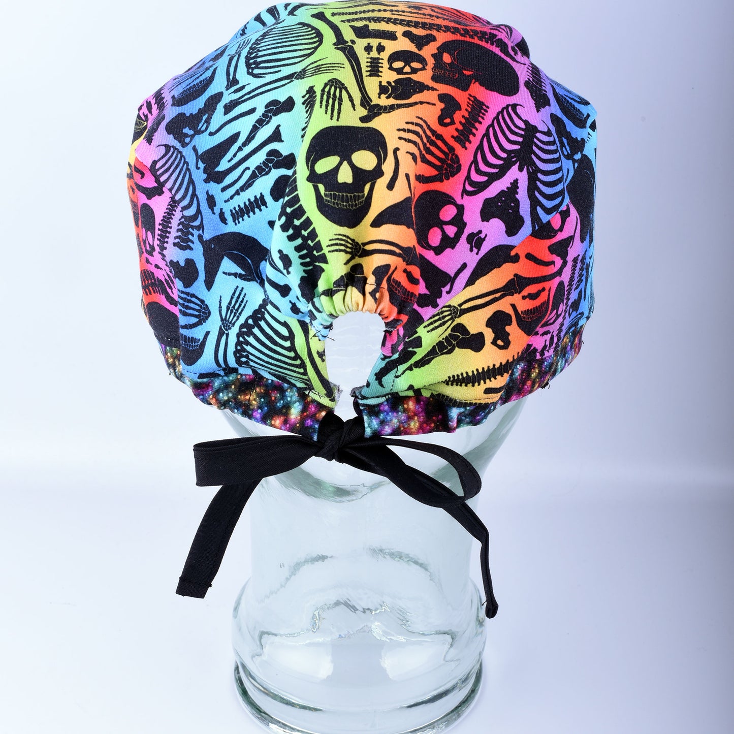 Bones Tie Back Scrub Cap