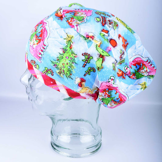 Christmas Grouch Scrub Cap