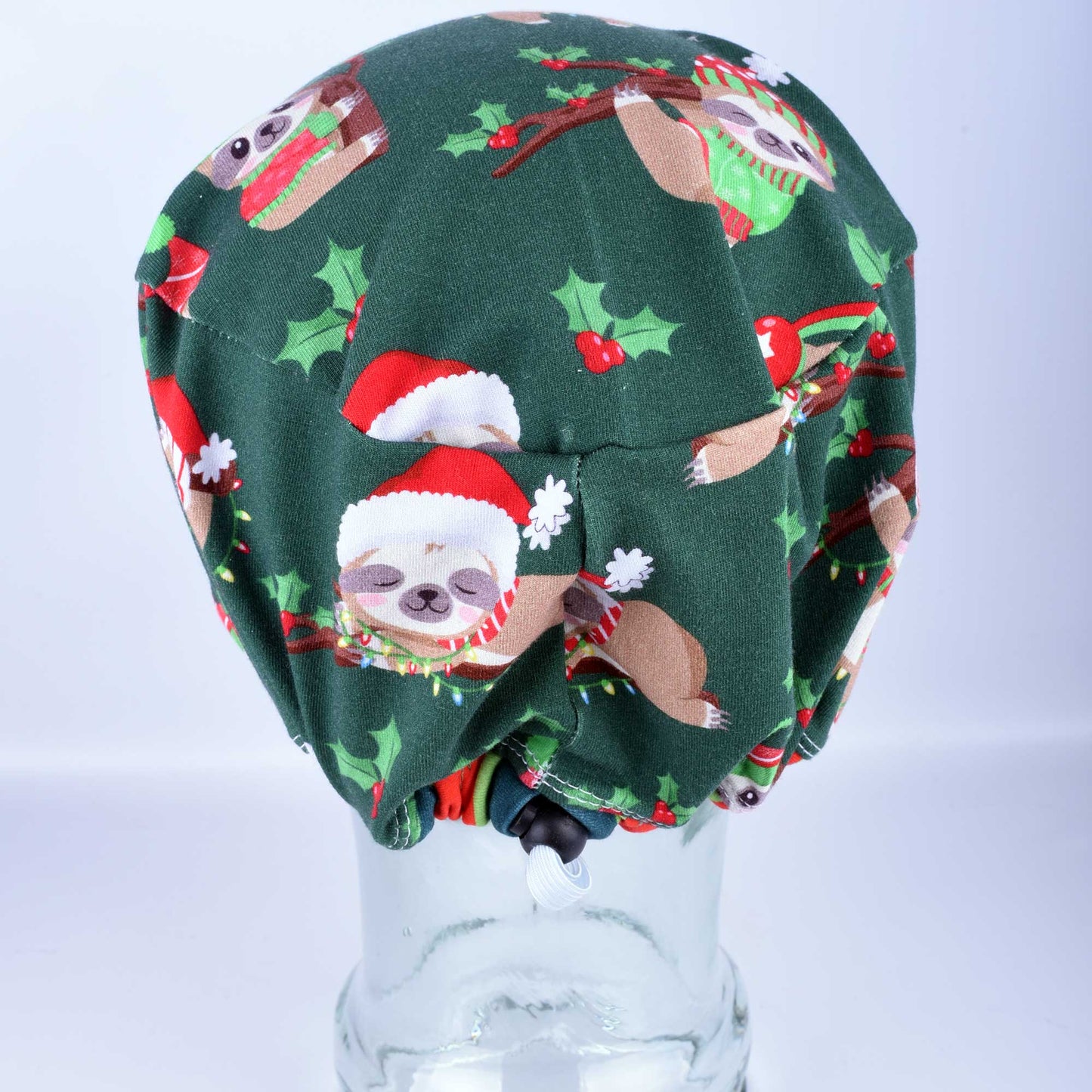 Christmas Sloth Scrub Cap