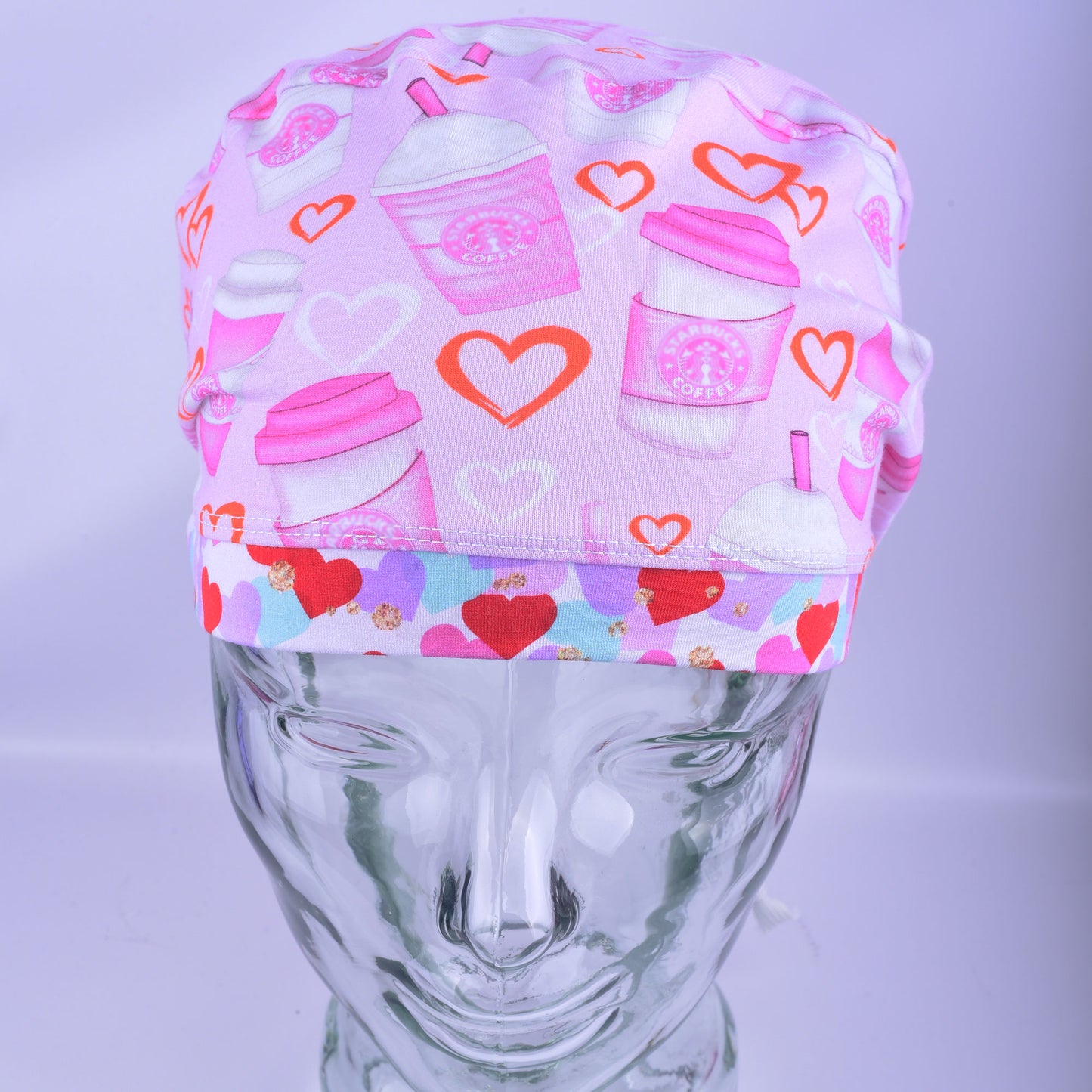 Pink Coffee Lover Scrub Cap