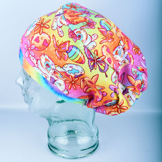 Colorful Bunnies Scrub Cap