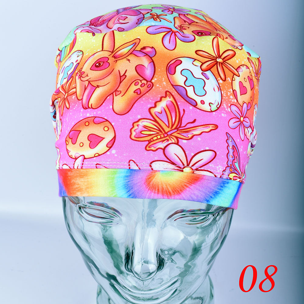 Colorful Bunnies Scrub Cap