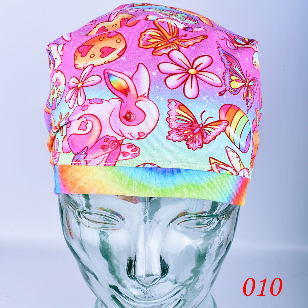 Colorful Bunnies Scrub Cap