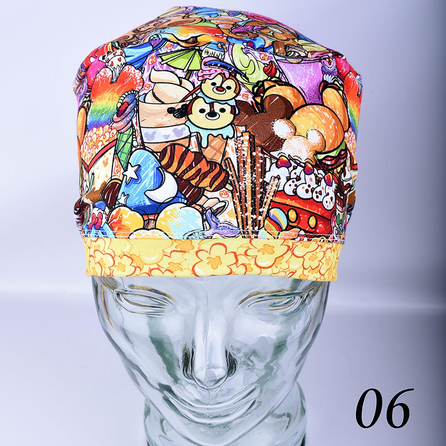 Colorful Snacks Scrub Cap