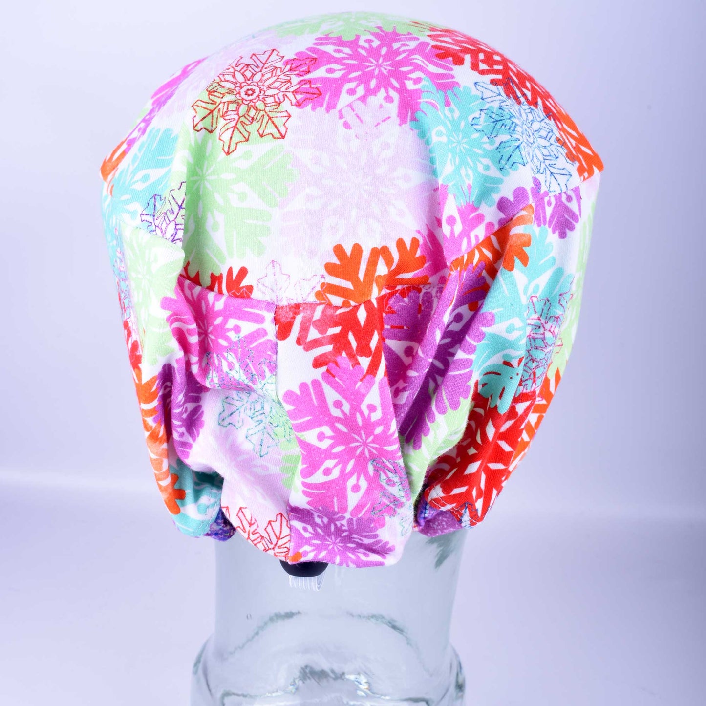 Colorful Snowflakes Scrub Cap
