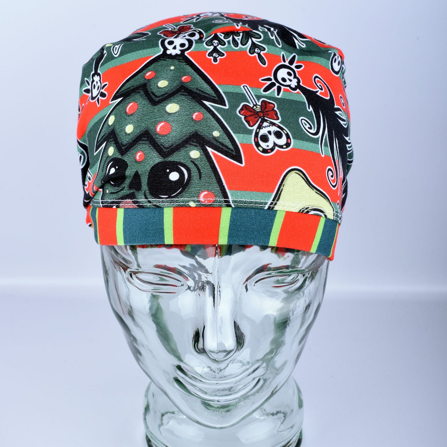 Creepy Christmas Scrub Cap