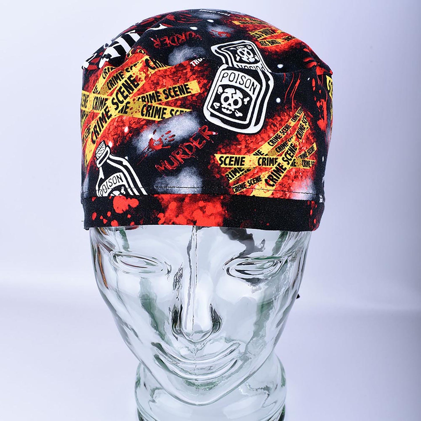Crime Scene Tie Back Scrub Cap
