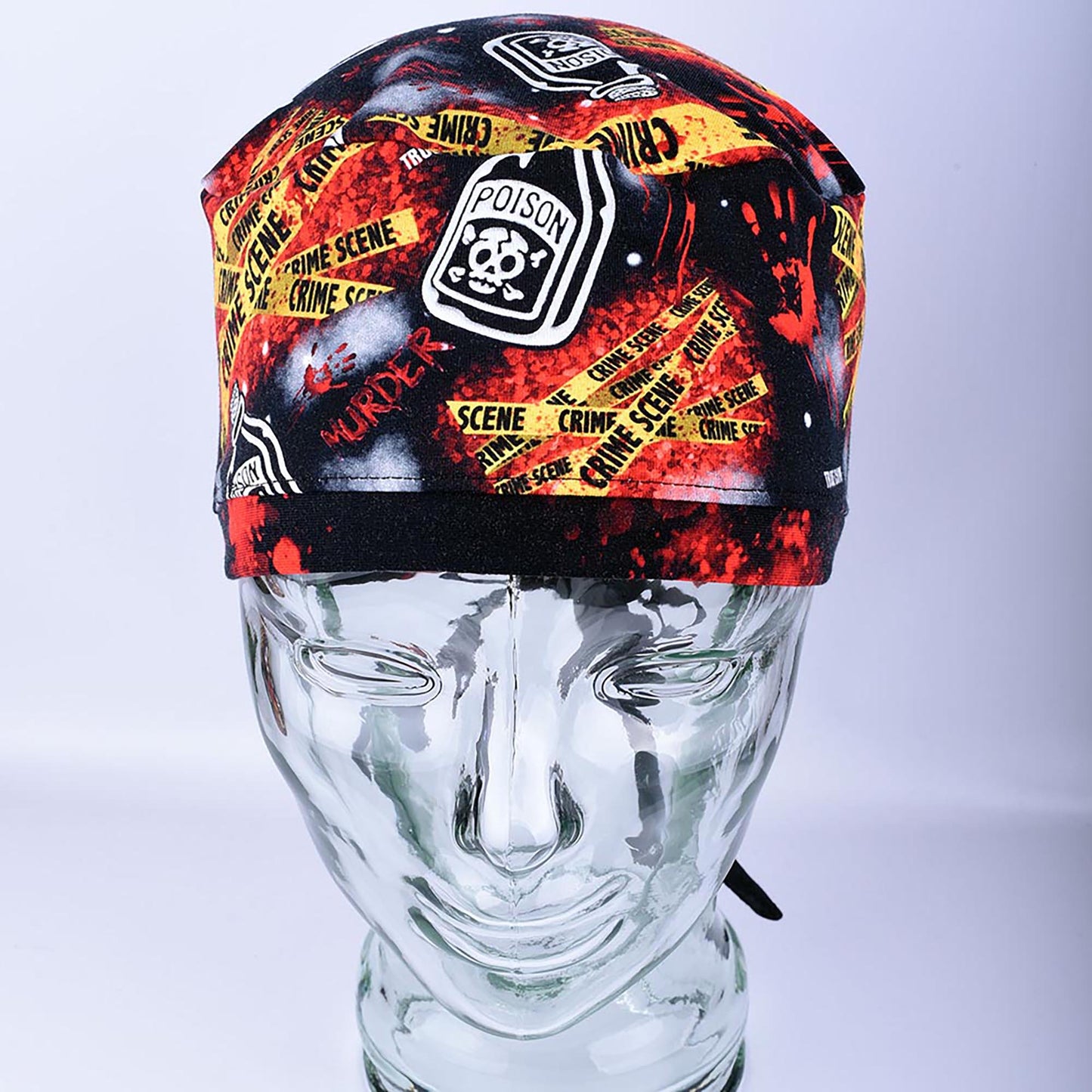 Crime Scene Tie Back Scrub Cap