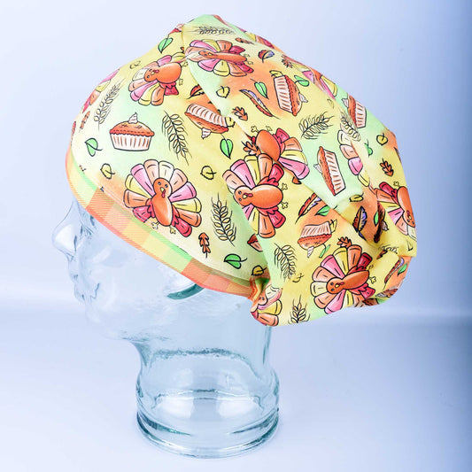 Cute Turkeys Scrub Cap