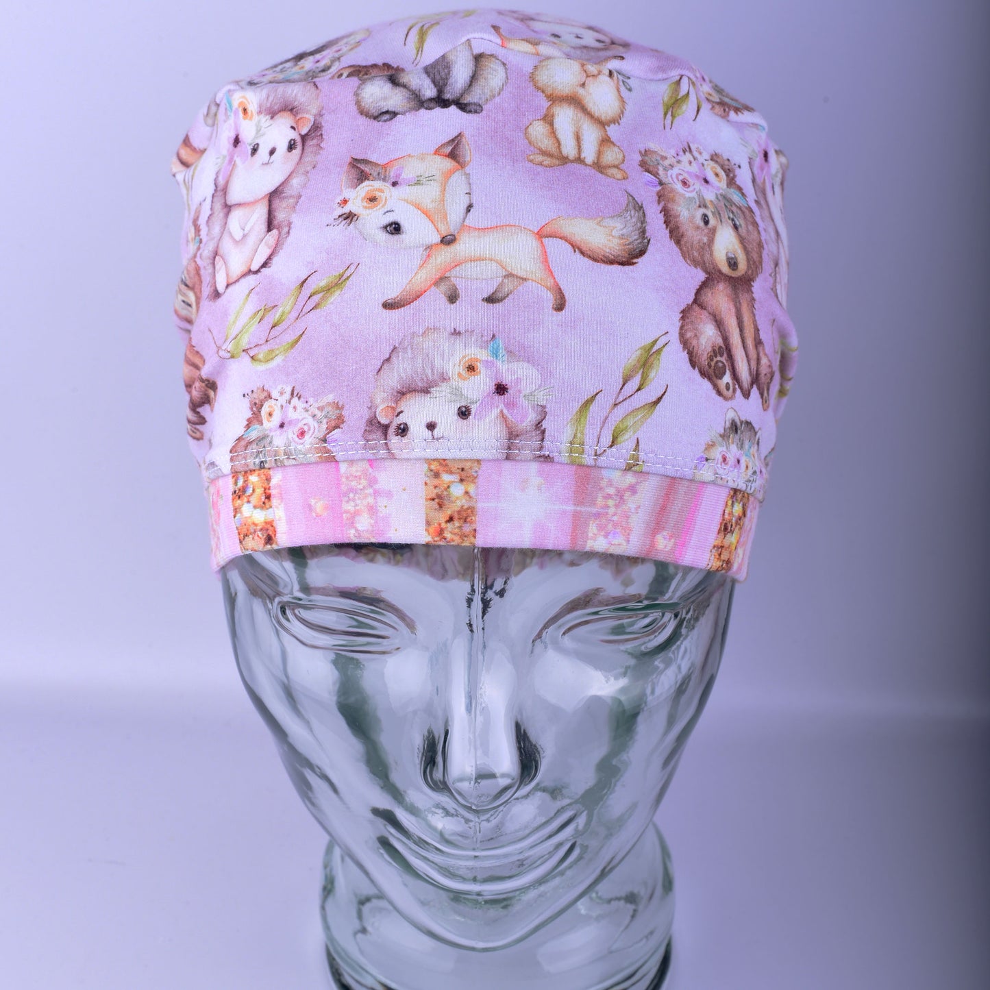 Fall Animals Scrub Cap