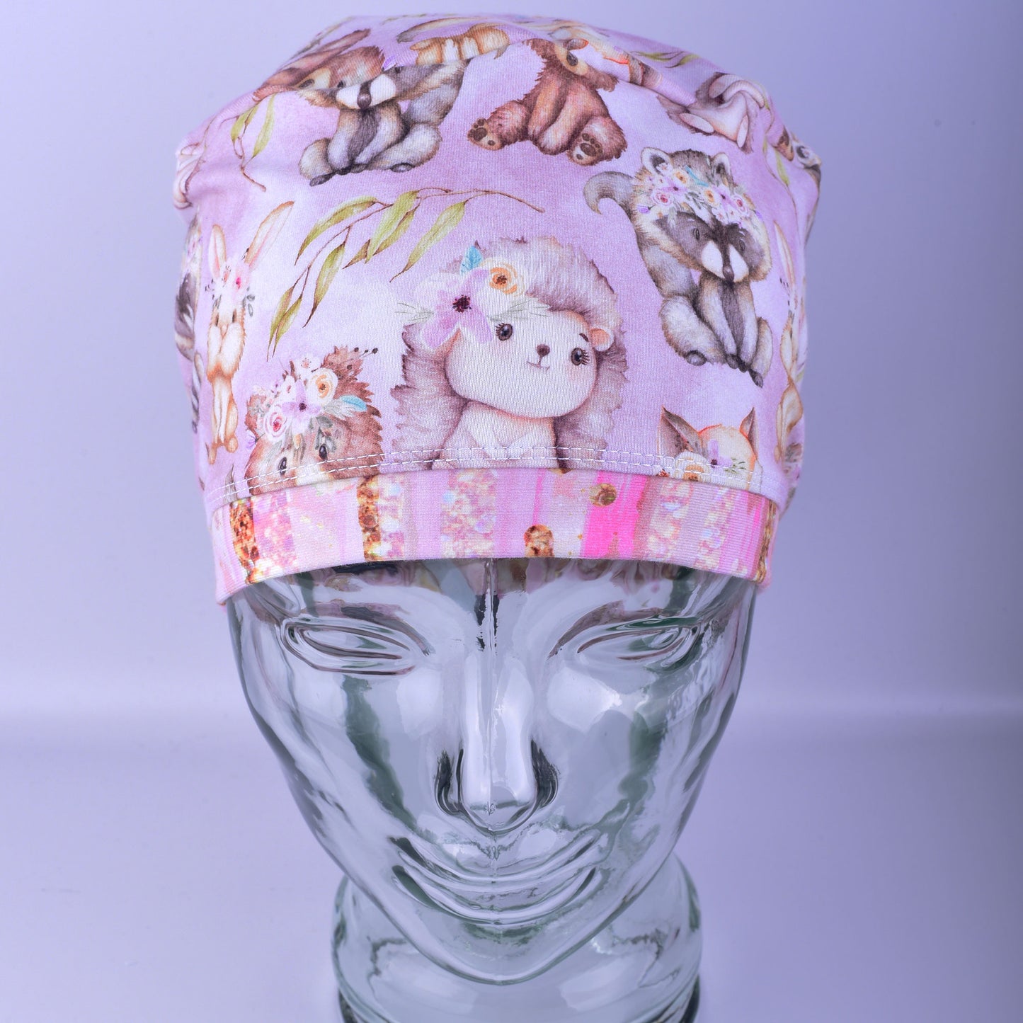 Fall Animals Scrub Cap