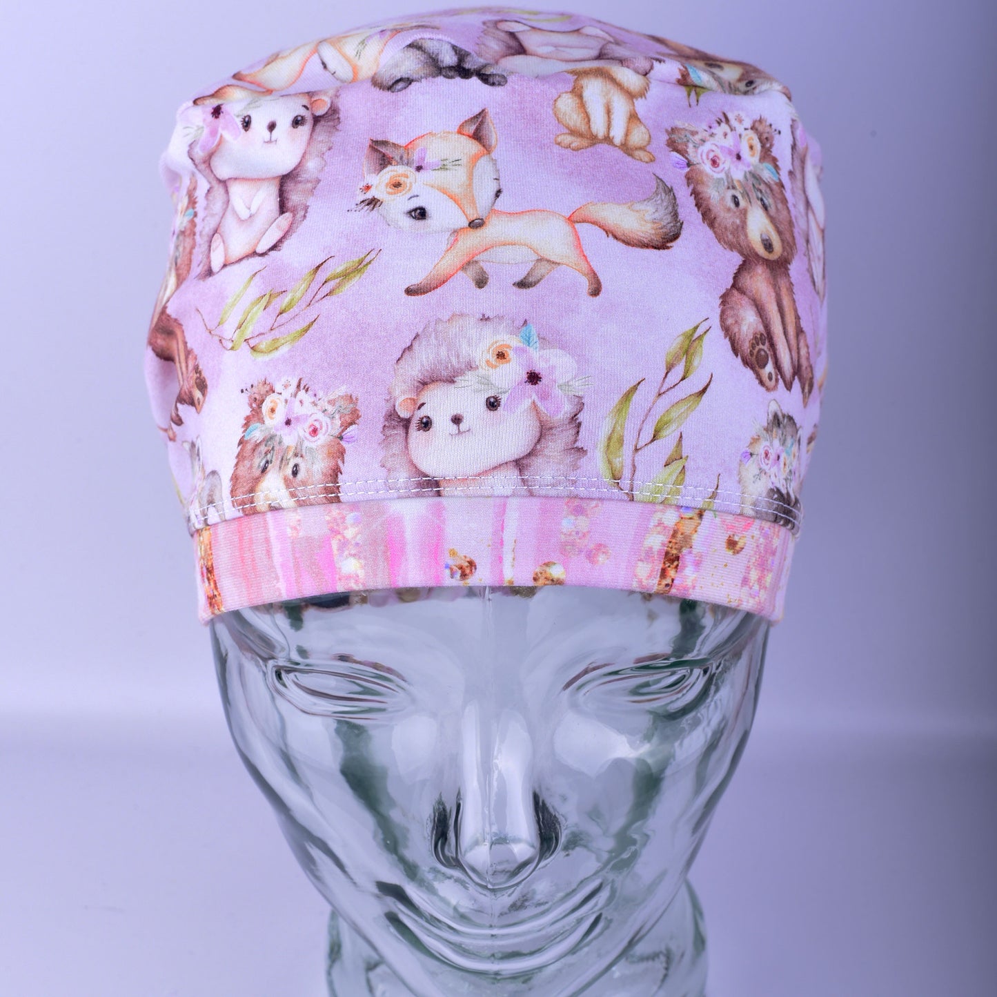 Fall Animals Scrub Cap