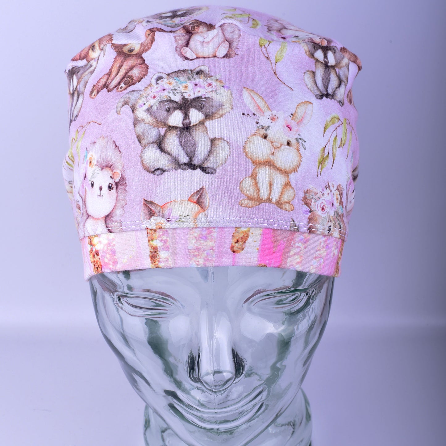 Fall Animals Scrub Cap