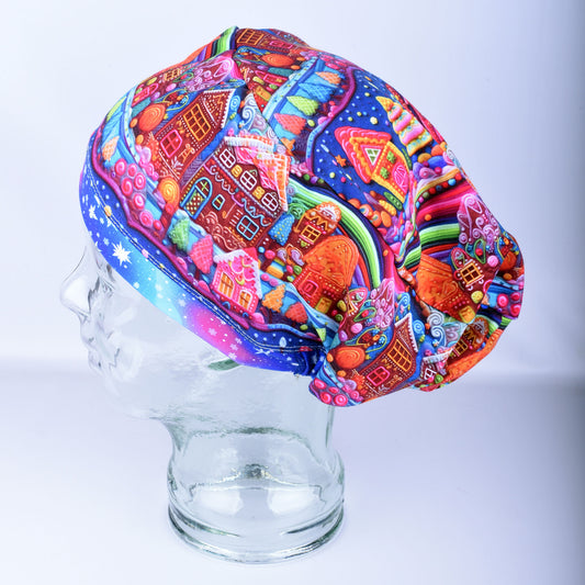 Gingerbread House Scrub Cap
