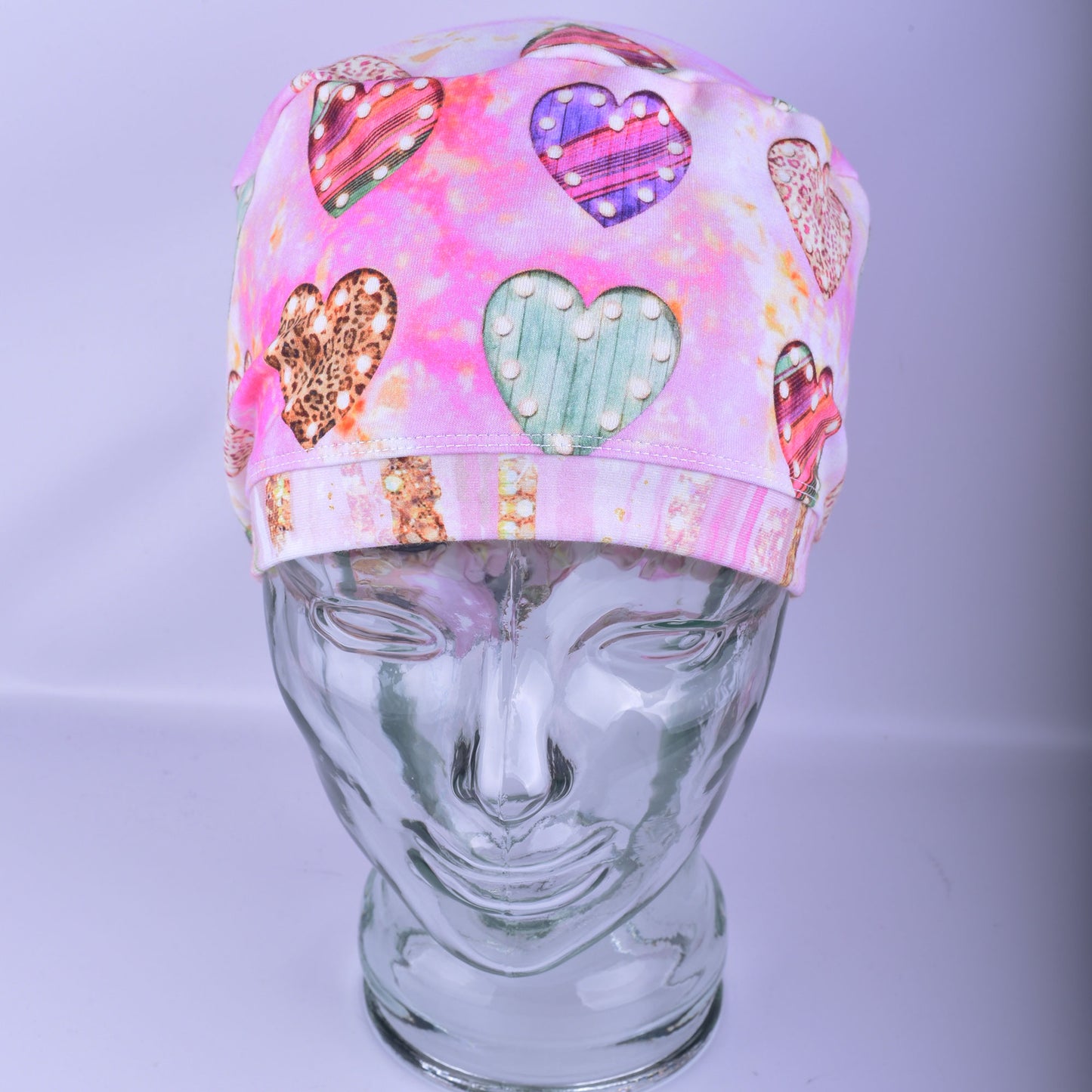 Glamour Hearts Scrub Cap