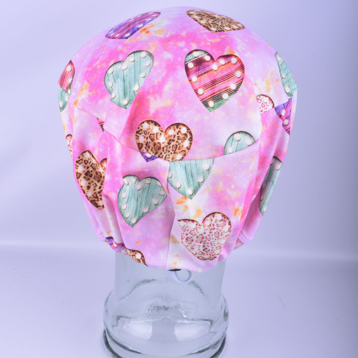 Glamour Hearts Scrub Cap