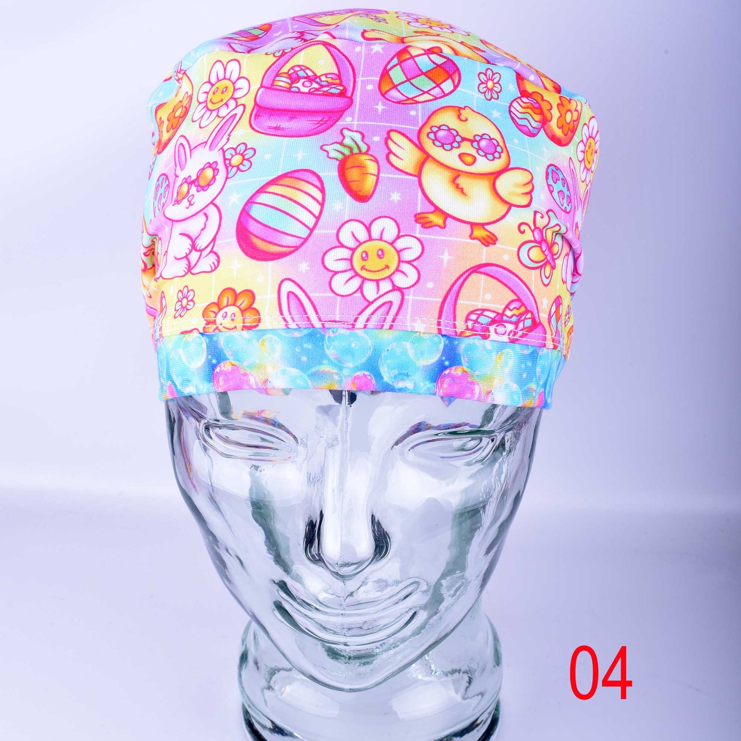 Groovy Easter Scrub Cap
