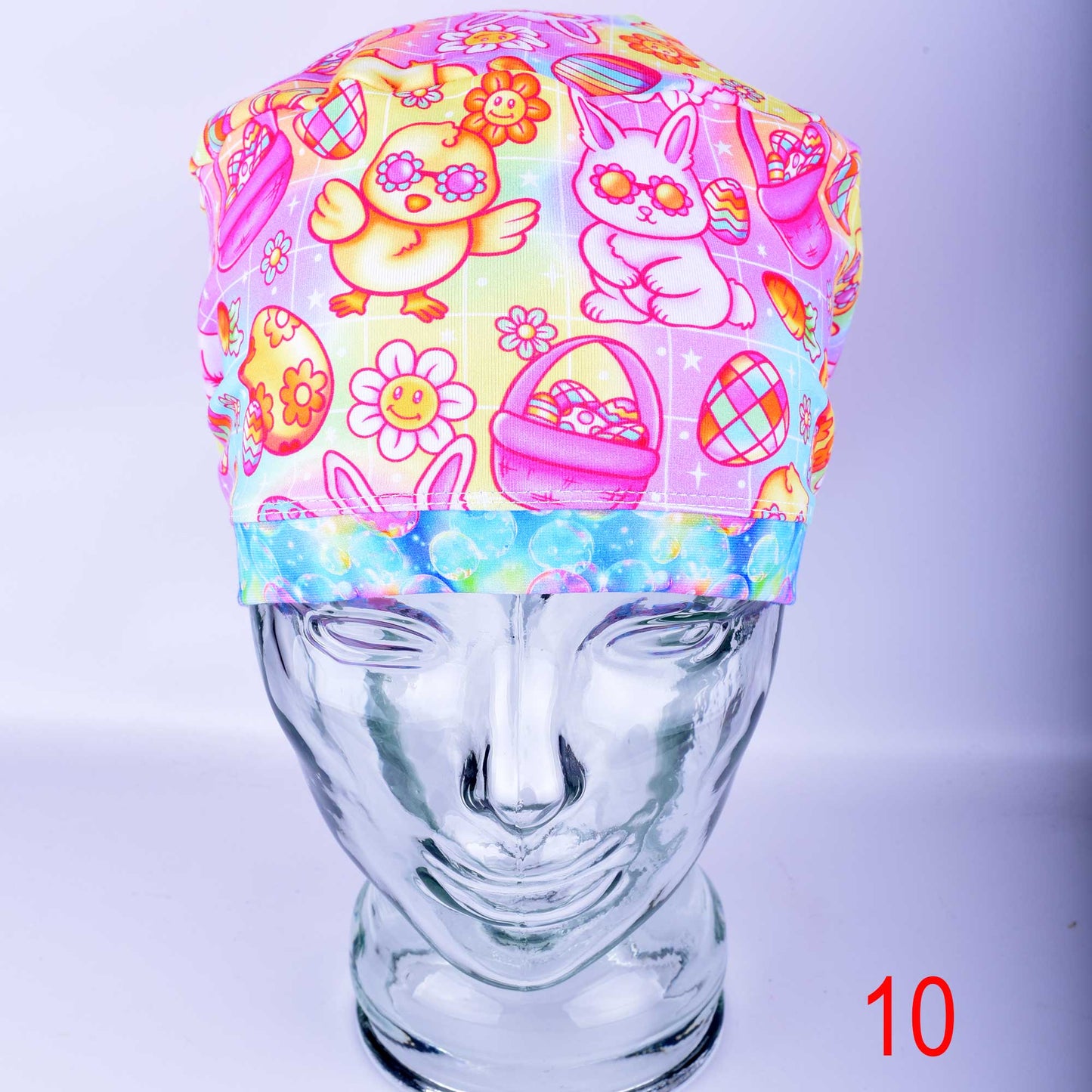 Groovy Easter Scrub Cap