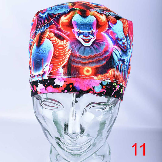 Halloween Clowns Scrub Cap