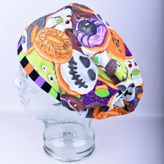 Halloween Sweets Scrub Cap