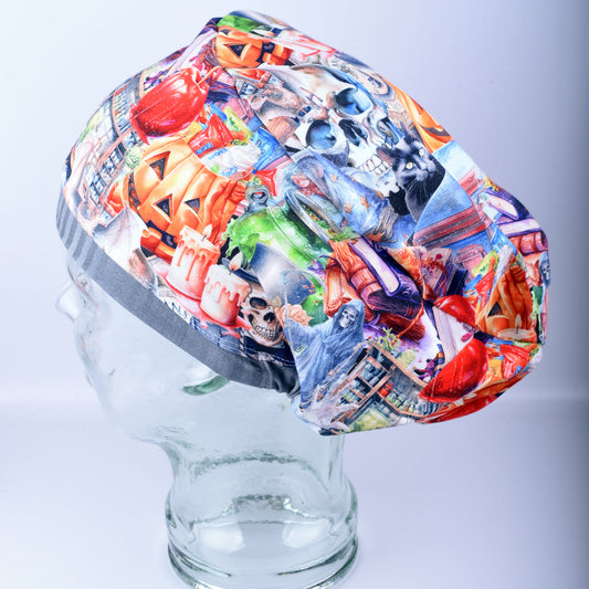 Halloween Theme Scrub Cap