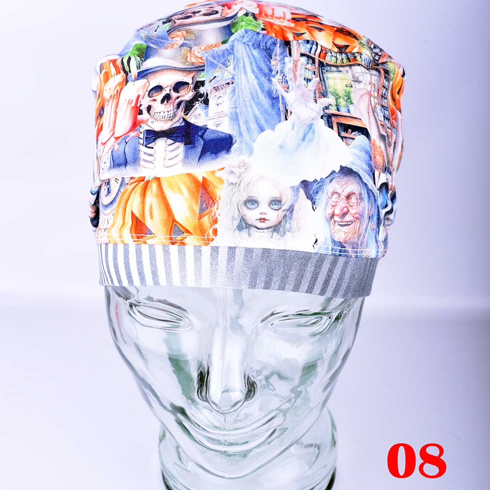Halloween Theme Scrub Cap