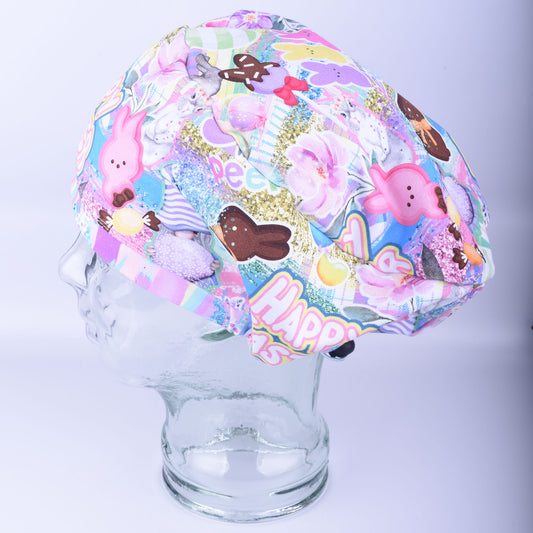 Happy Easter Scrub Cap