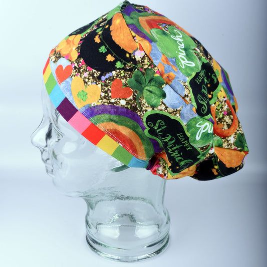 Happy St Patricks Scrub Cap