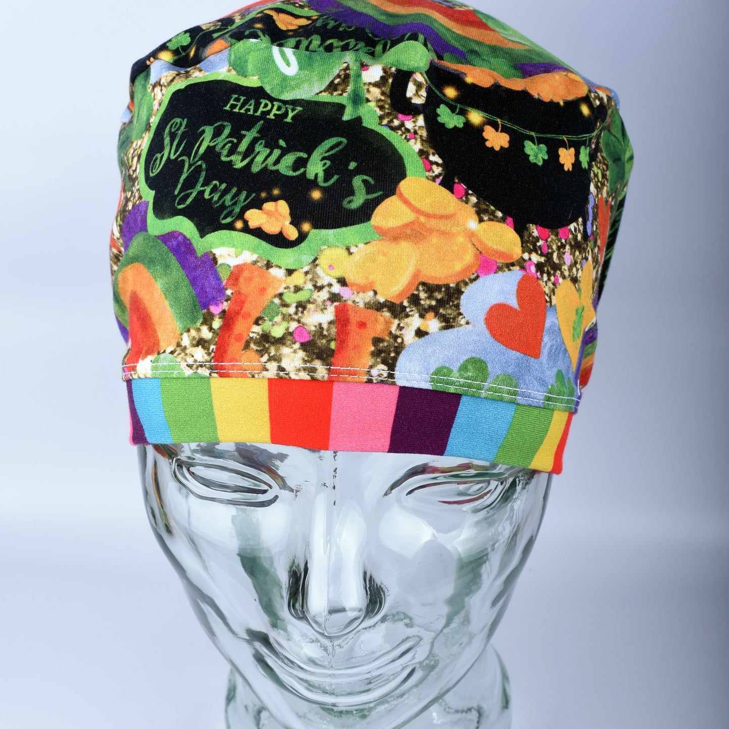 Happy St Patricks Scrub Cap