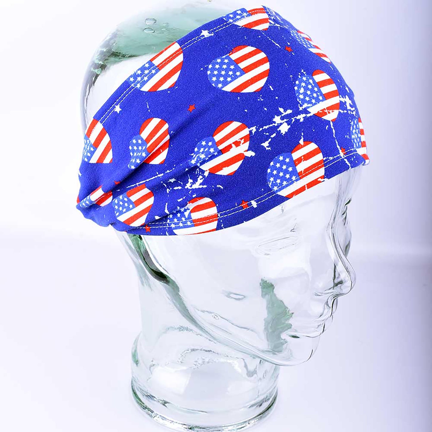 Heart Flags Wide Headband